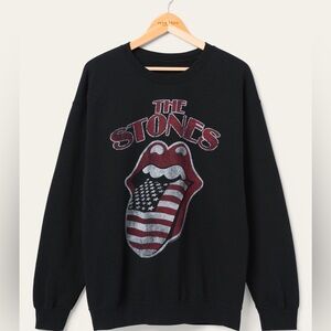 Junk food Clothing- THE ROLLING STONES NORTH AMERICA 1981 FLEA MARKET FLEECE